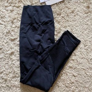 Fabletics High waisted 7/8 navy blue leggings